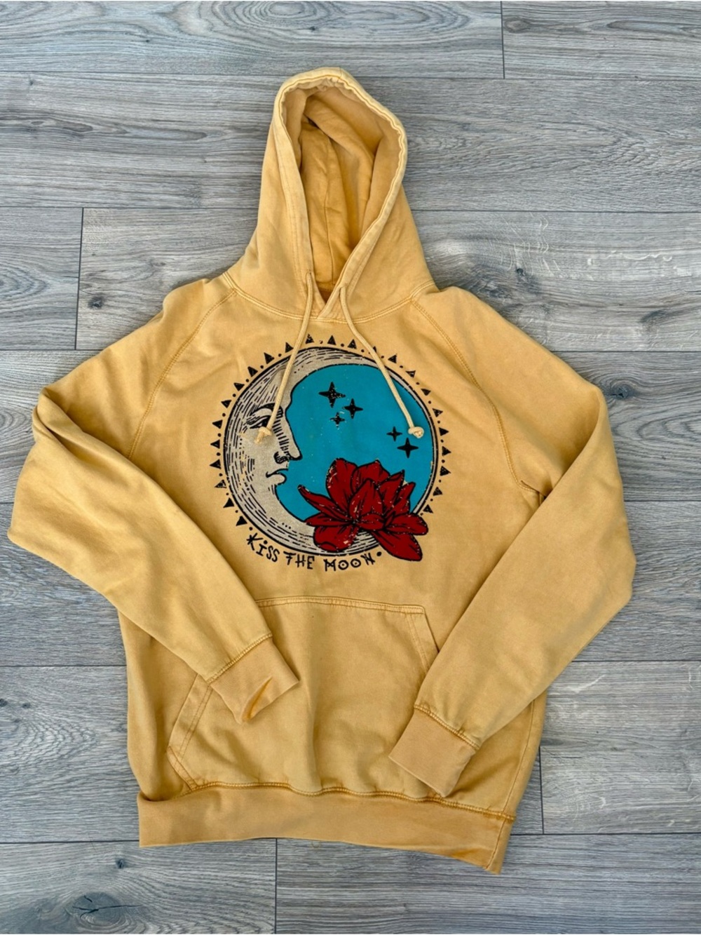 Life Clothing Co. Yellow Pullover Hoodie with Interior Logo
